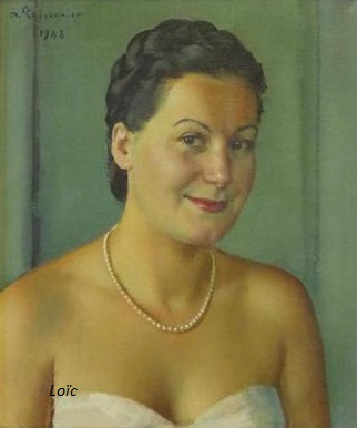 Thesonnier portrait 1948 hst 55x48